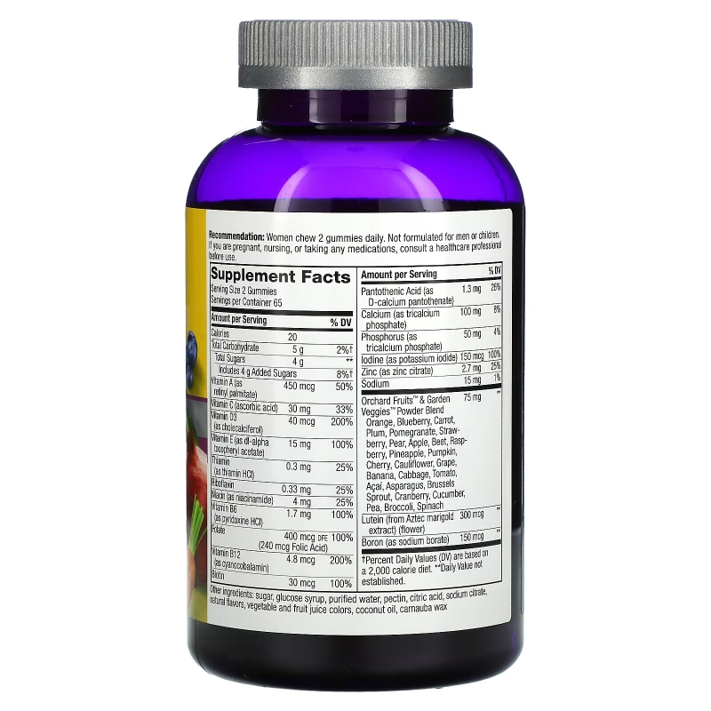 Nature's Way, Alive! Women's 50+ Gummy Multivitamins, Mixed Berry, 130 Gummies