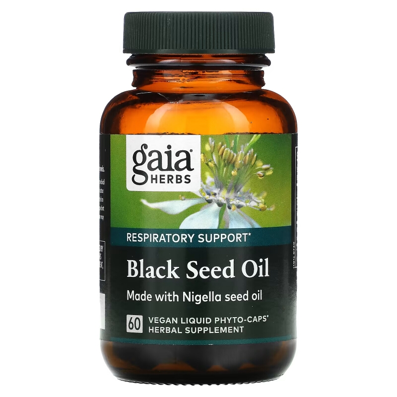 Gaia Herbs, Black Seed Oil, 60 Vegan Liquid Phyto-Caps