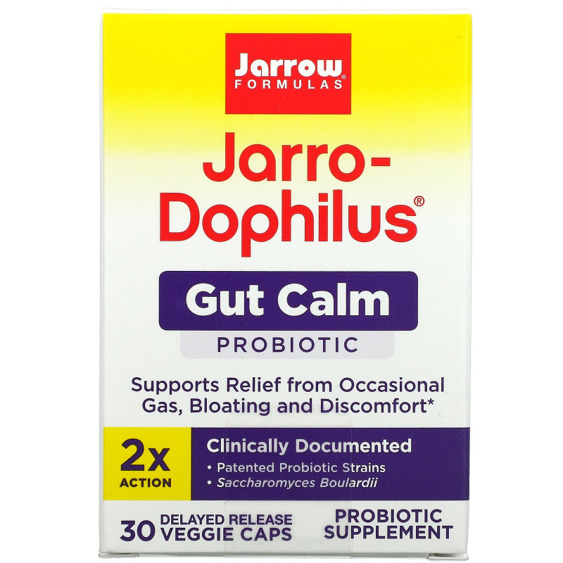 Jarrow Formulas, Jarro-Dophilus Gut Calm, 30 Delayed Release Veggie Caps