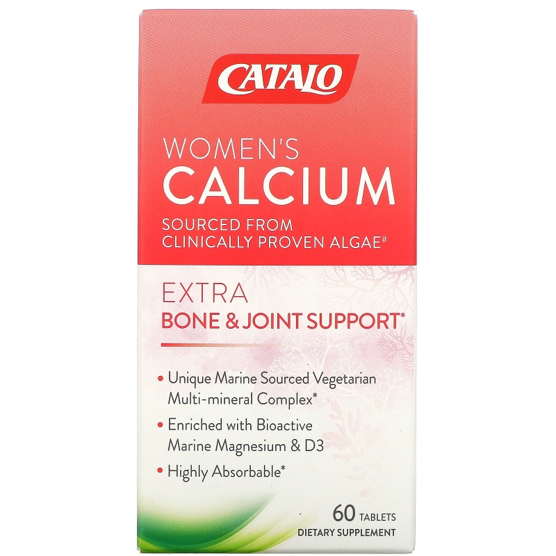 Catalo Naturals, Women's Calcium, Bone & Joint Support, 60 Tablets