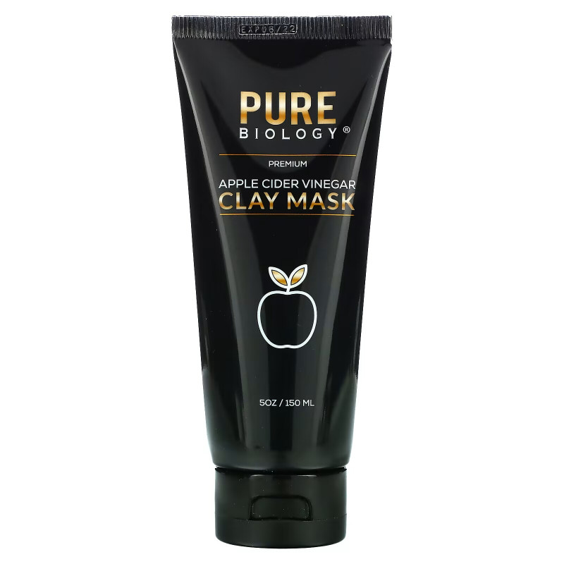 Pure Biology, Apple Cider Vinegar Clay Beauty Mask, 5 oz (150 ml)