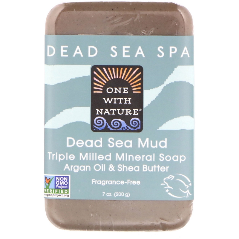 One with Nature Dead Sea Mud Soap Bar 7 oz (200 g)