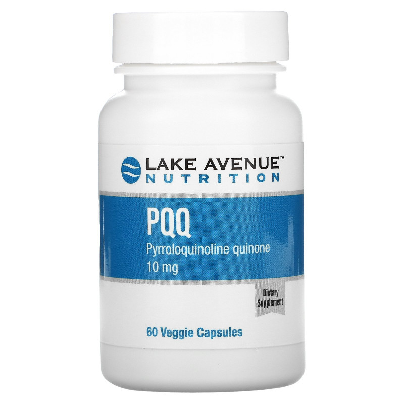 Lake Avenue Nutrition, PQQ (пирролохинолинхинон), 10 мг, 60 растительных капсул