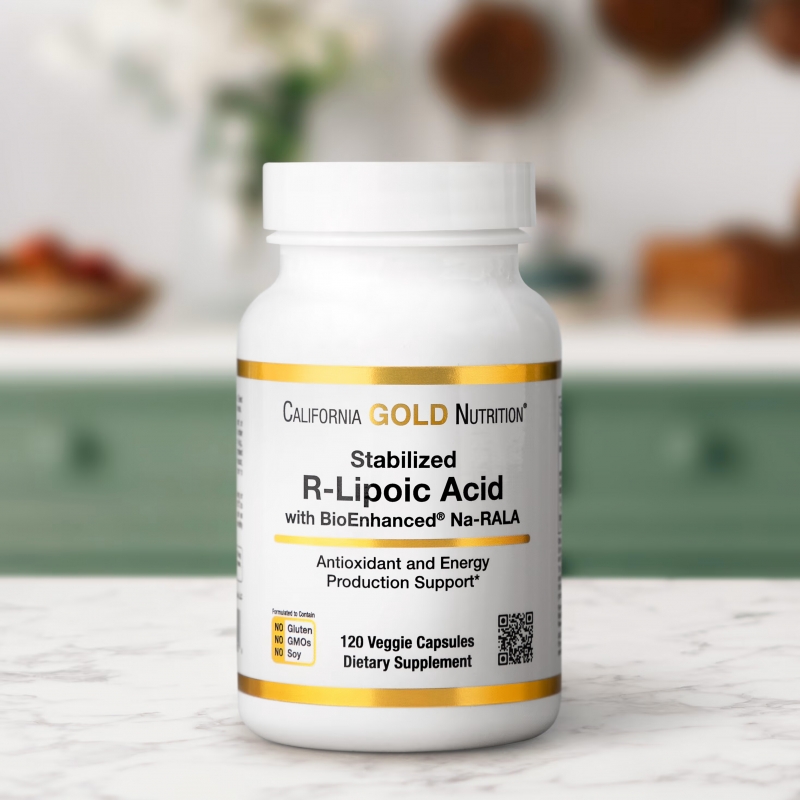 California Gold Nutrition, Stabilized R-Lipoic Acid, 120 Veggie Capsules